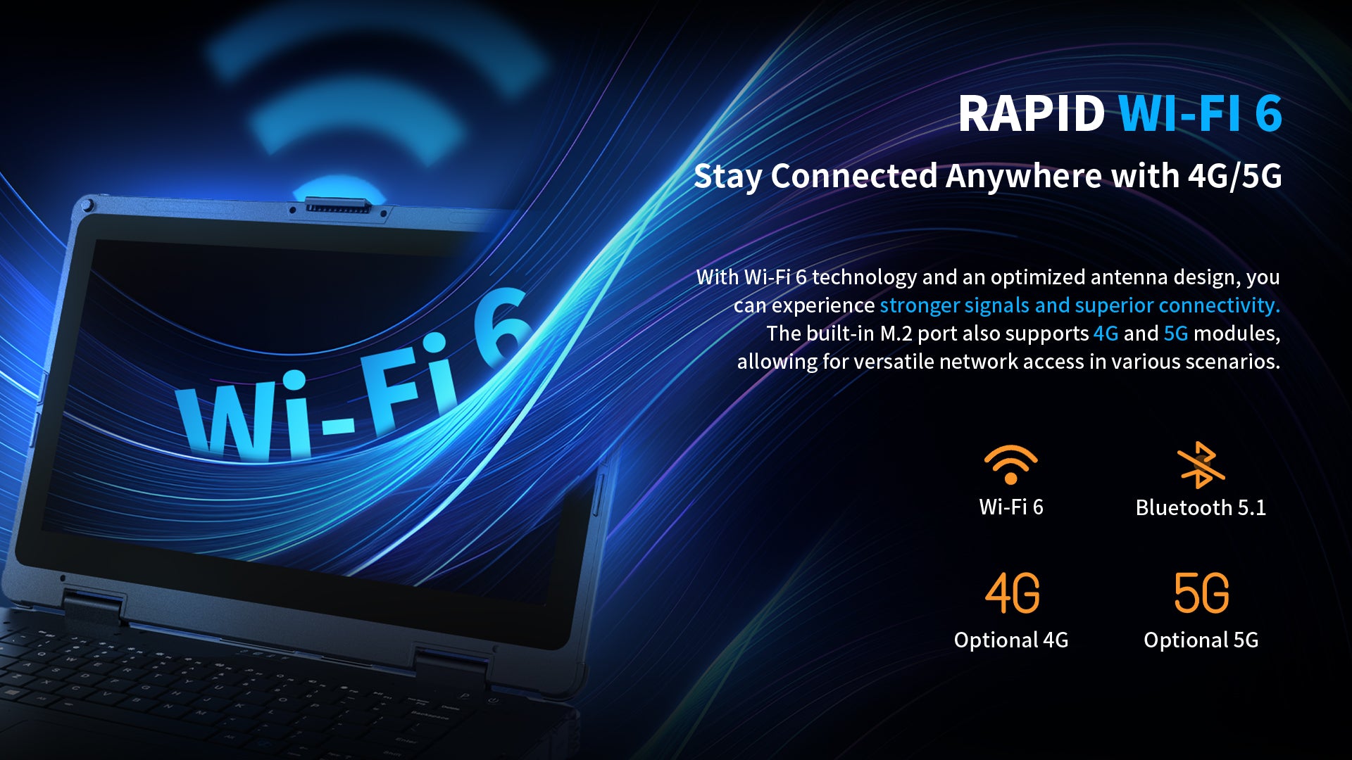 4G 5G industrial laptop