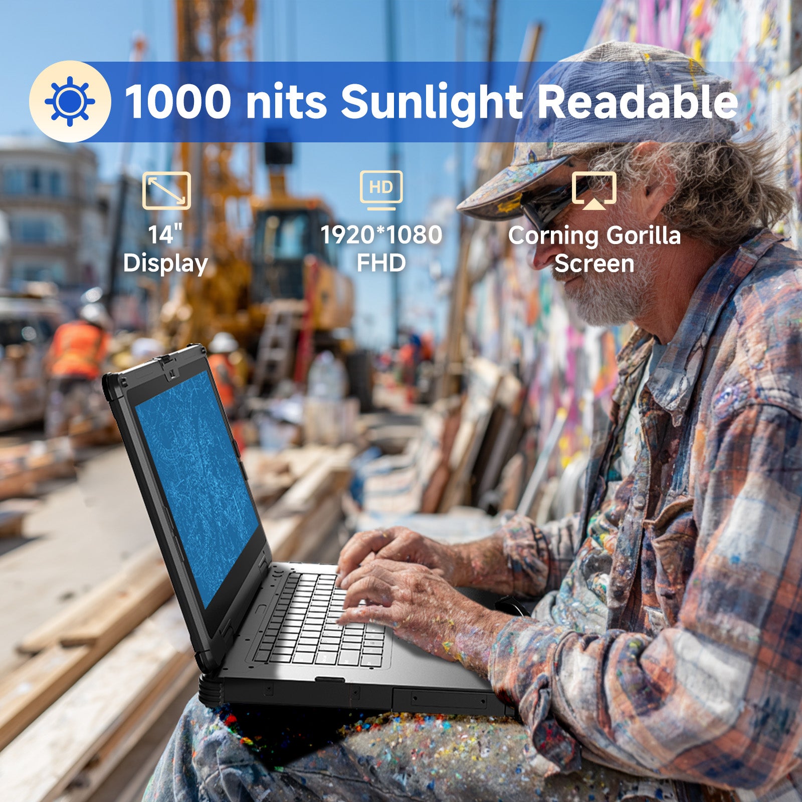 1000nits rugged pc