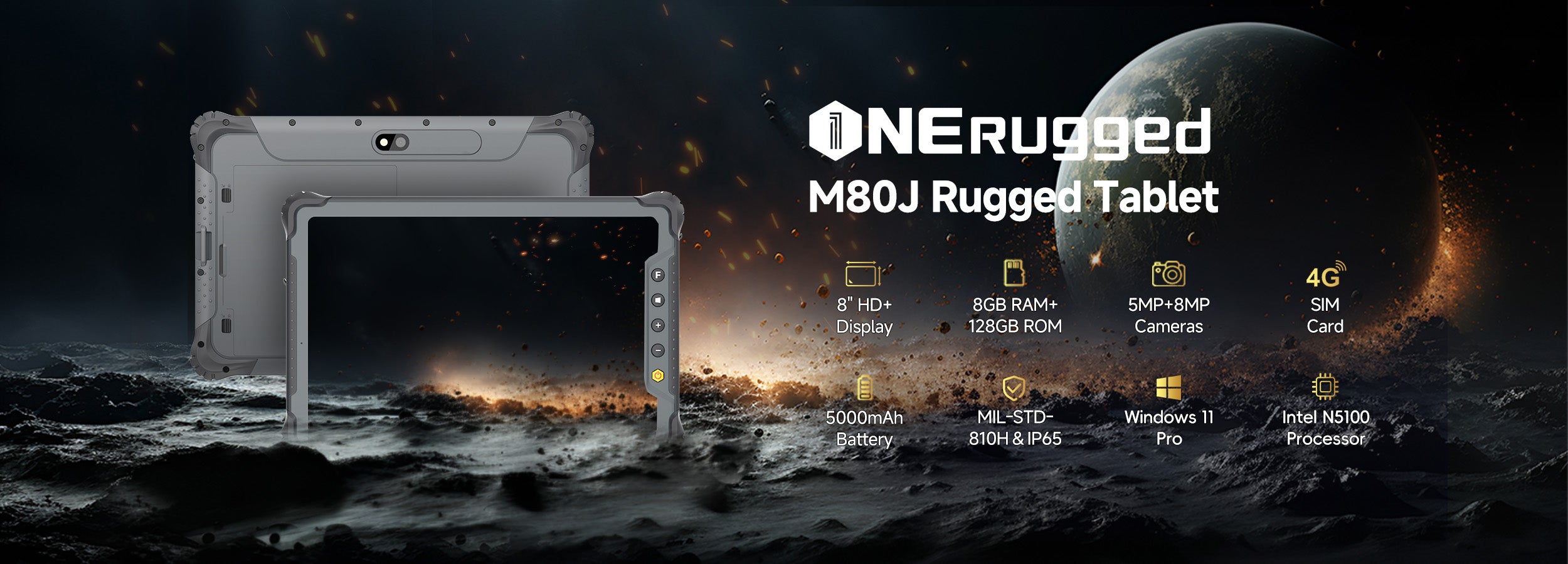 M80J industrial rugged tablet PC