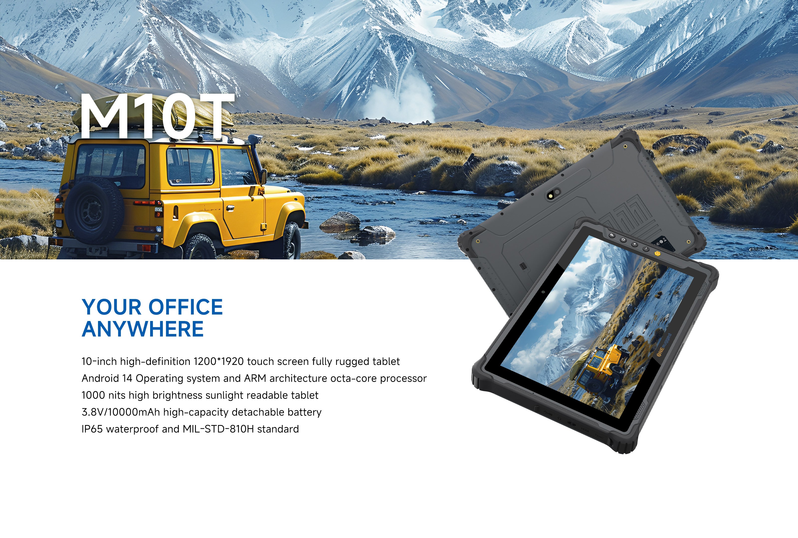 ONERugged M10T rugged android tablet