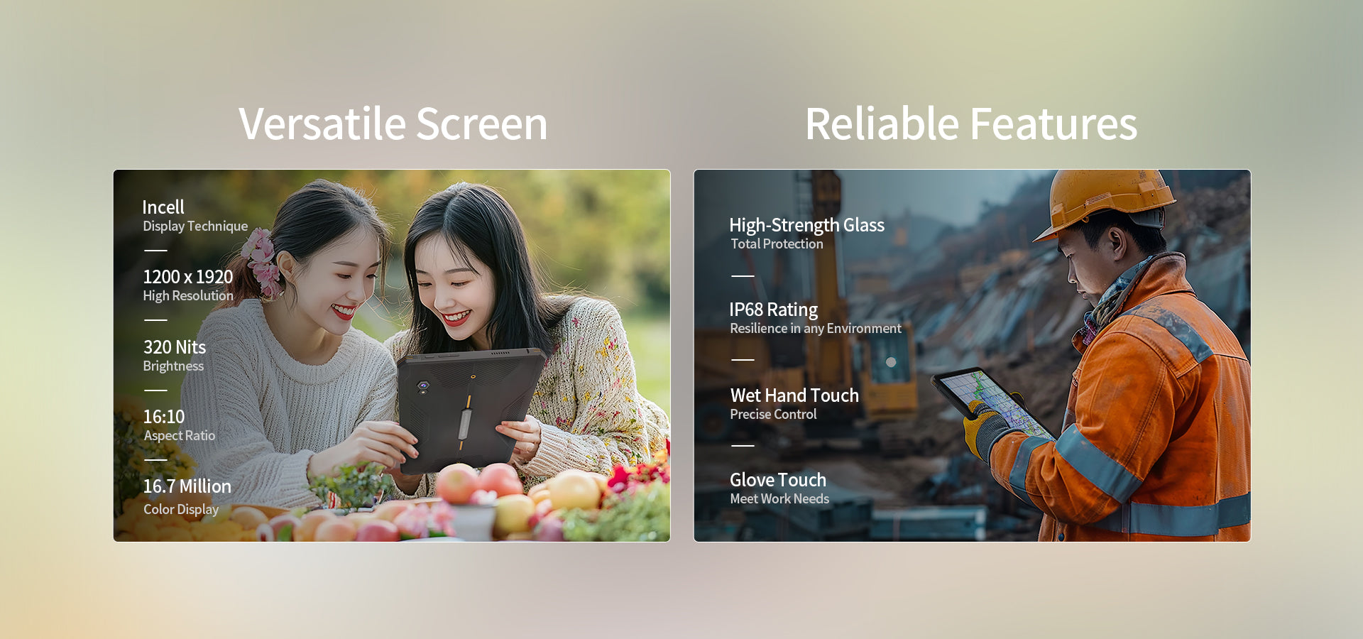 ip68 waterproof rugged tablet