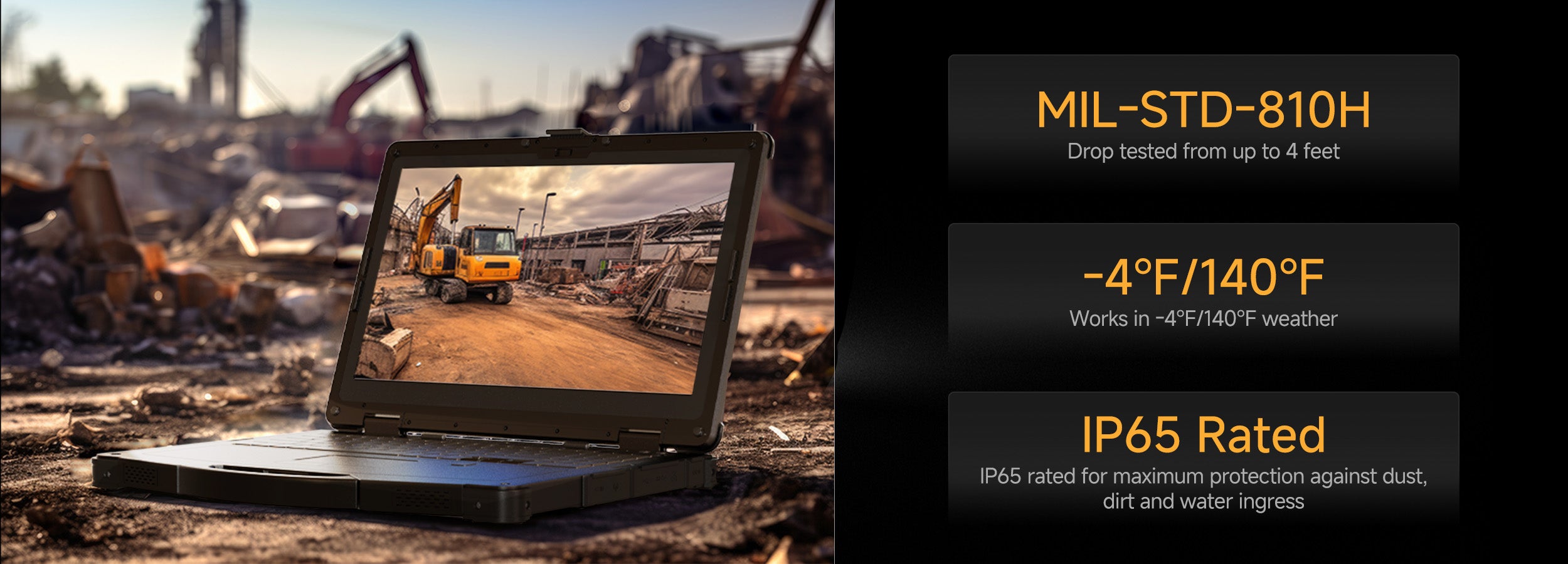 N15A shockproof rugged laptop