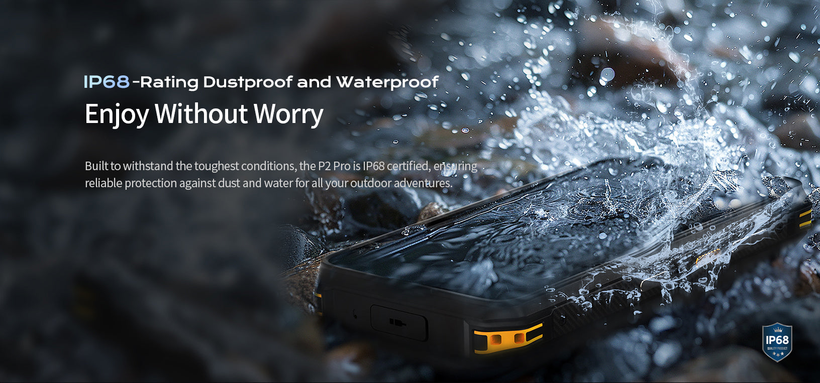 Onerugged smartphone with waterproof