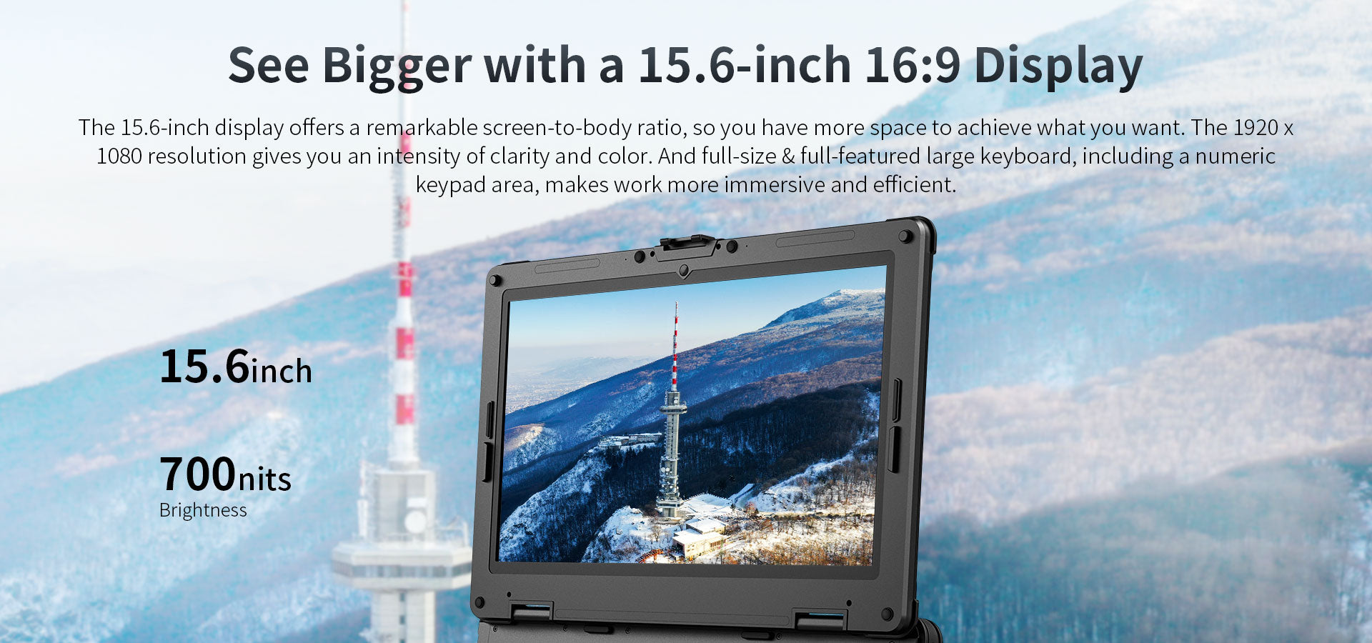 15.6 inch tough notebook