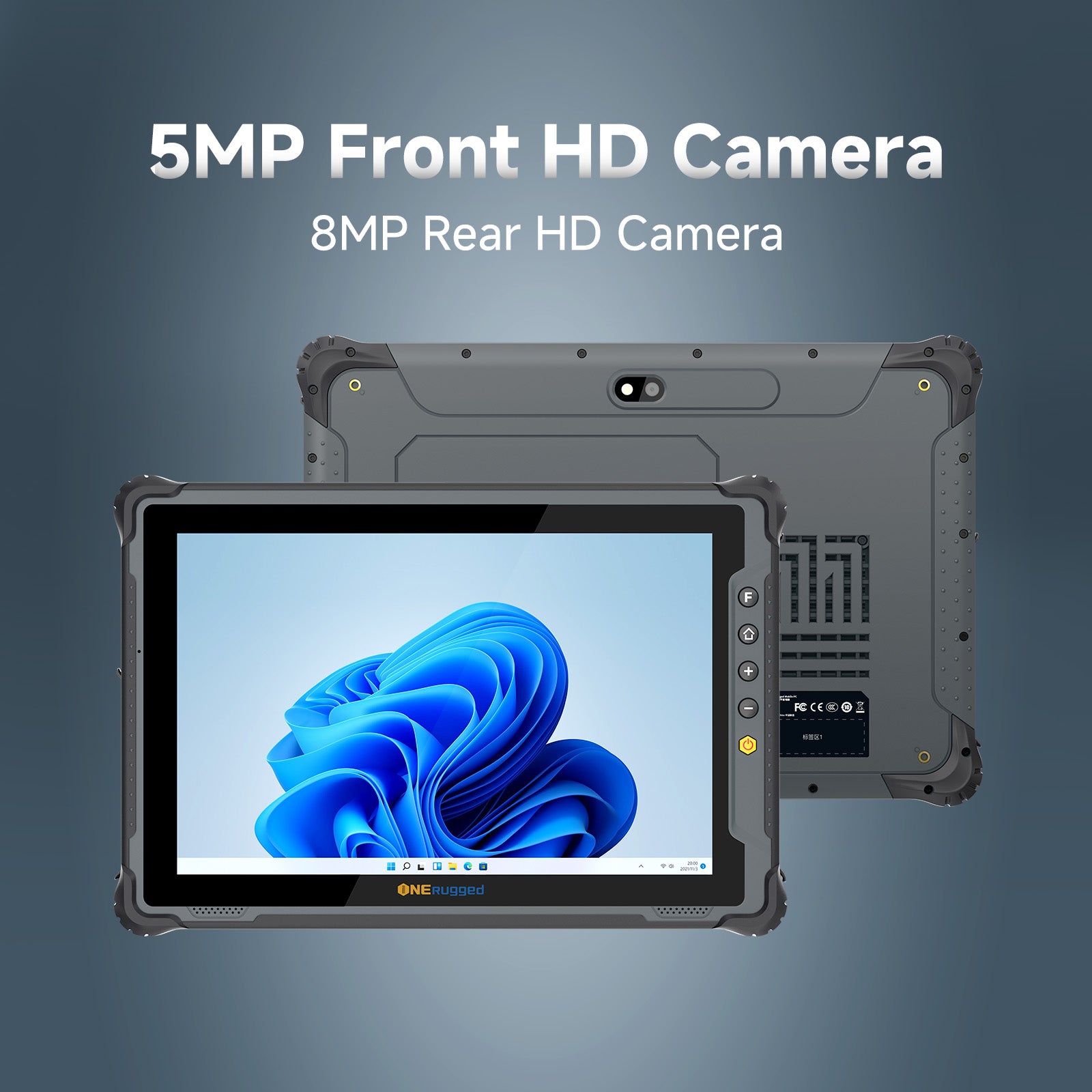 5MP front camera + 13MP rear camera