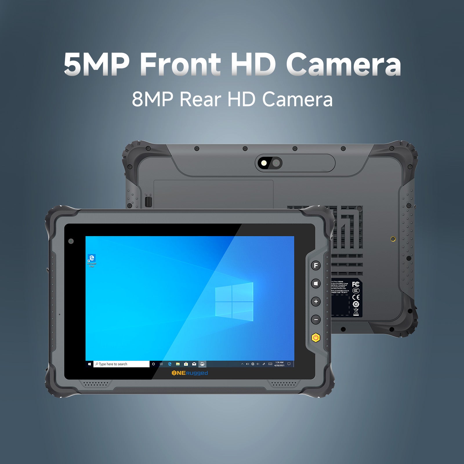 5MP front camera and 13MP rear camera