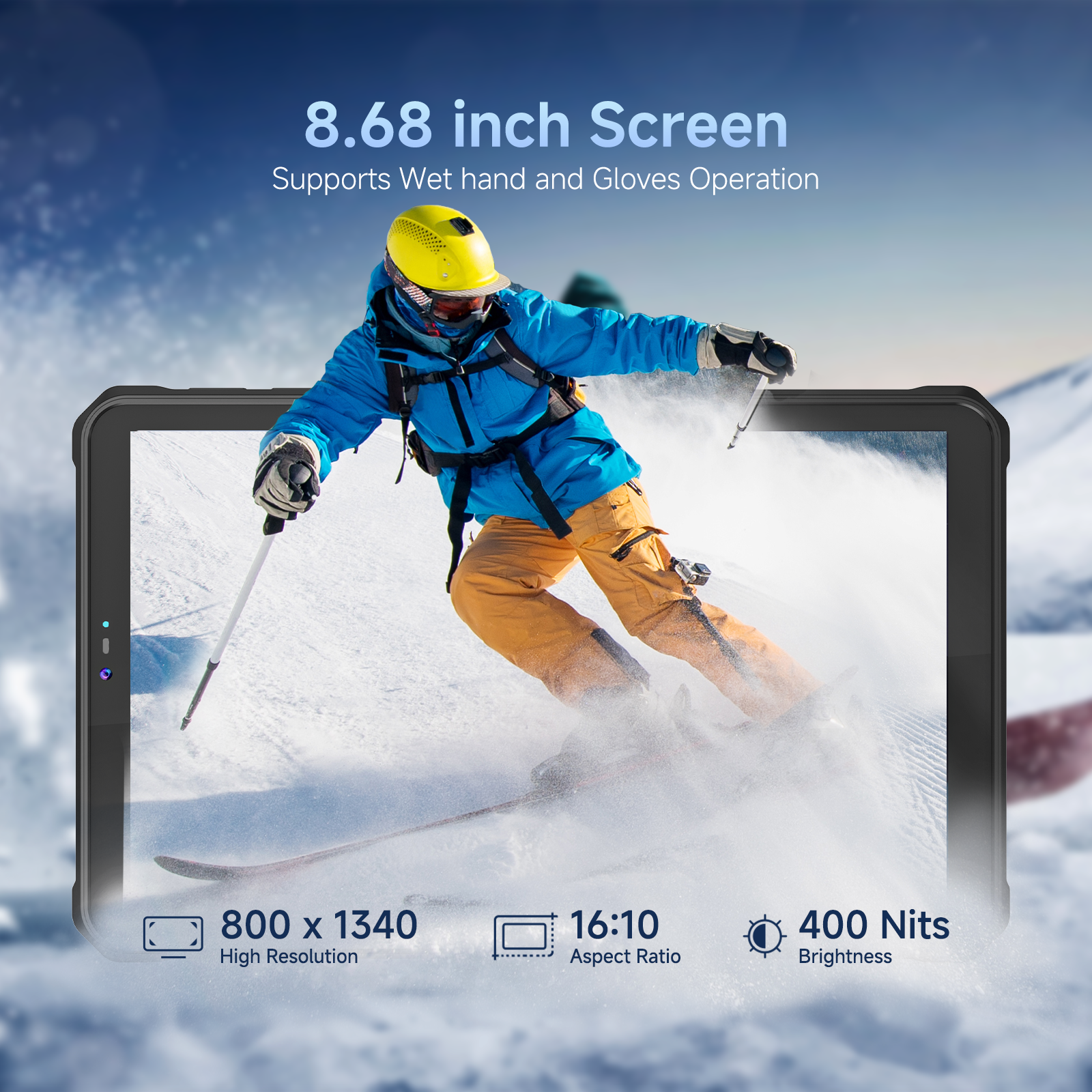 8.68-inch screen