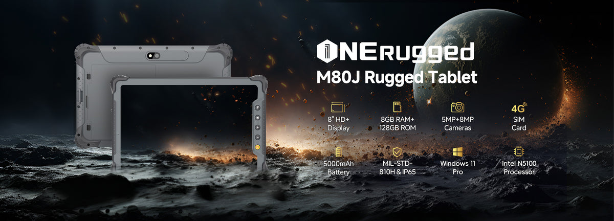 ONERugged M80J 8 inch Rugged Tablet with Windows 11 and Linux ...