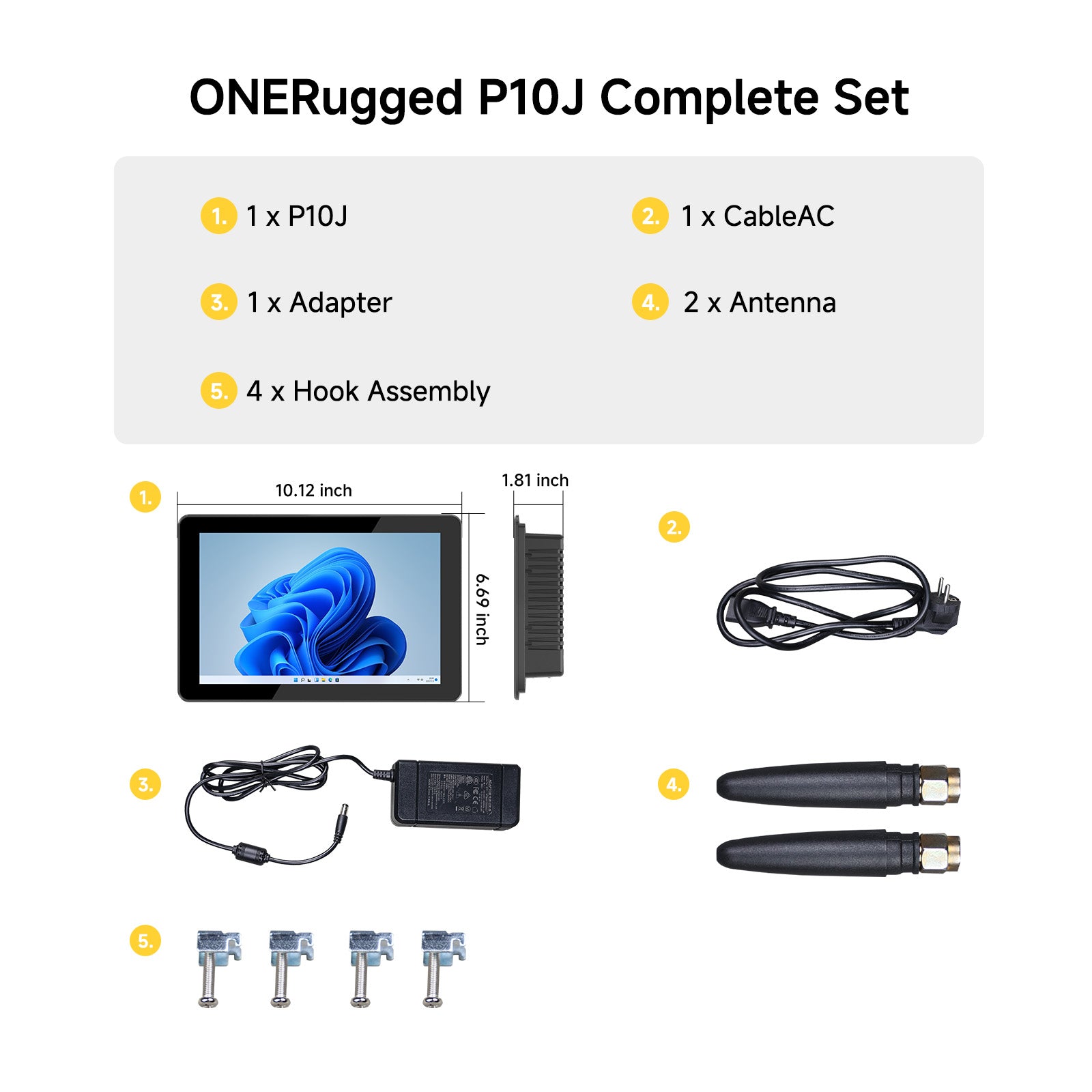 ONERugged P10J Accessories