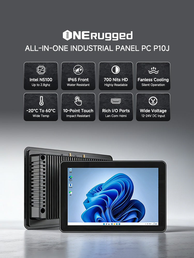 ONERugged P10J Industrial Panel Computer mobile