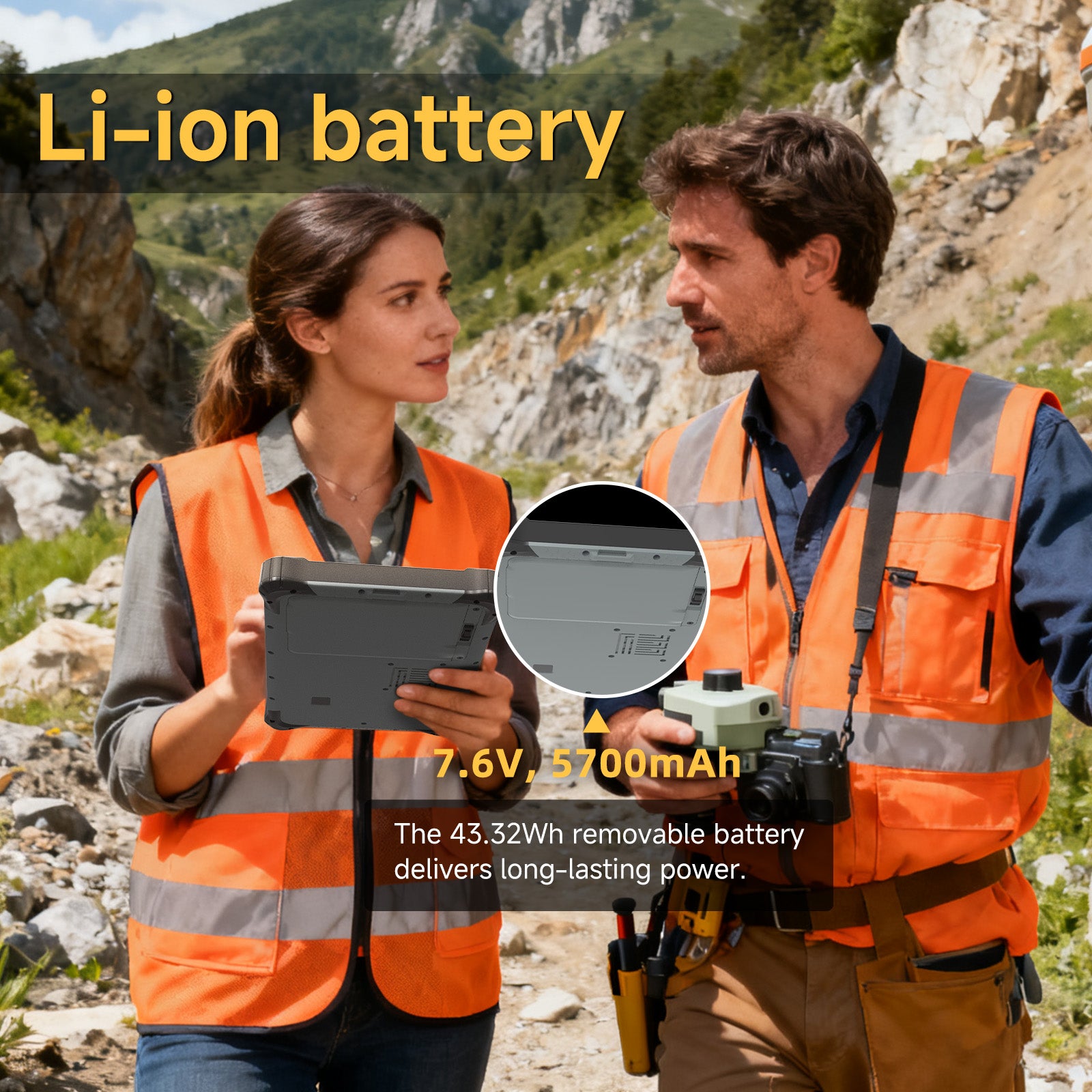ONERugged m82a5700 mAh long time life battery