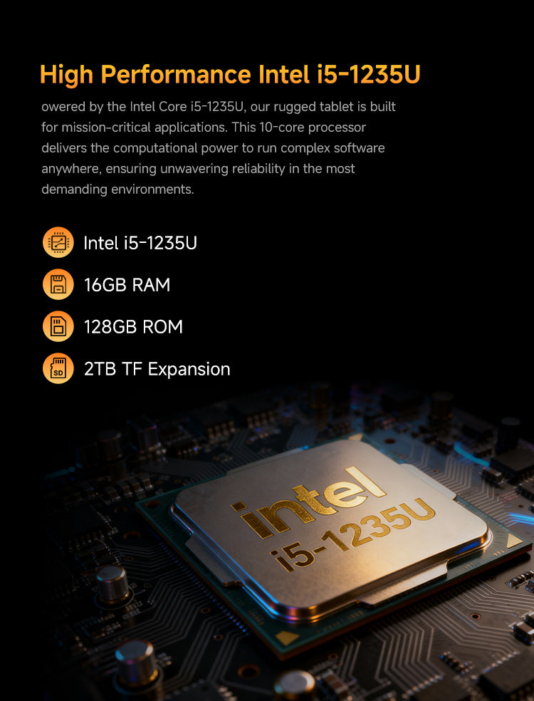 ONERugged m82a Intel i5 1235u performance 