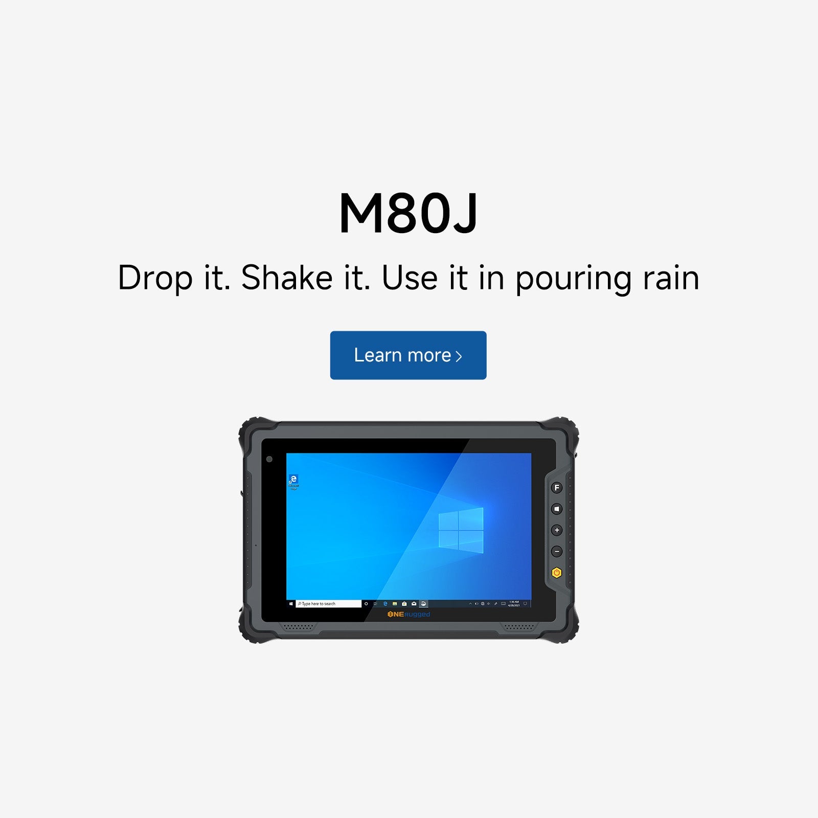 ONERugged M80J rugged tablet