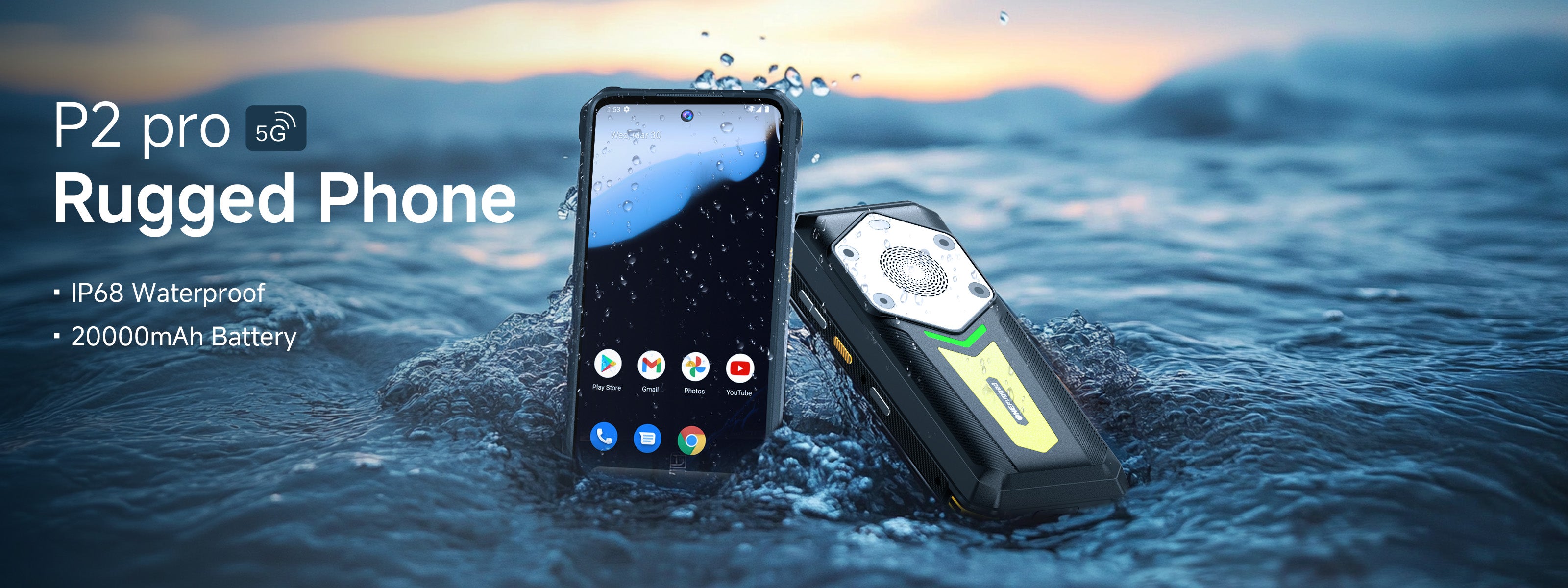 P2 pro ip68 waterproof rugged phone