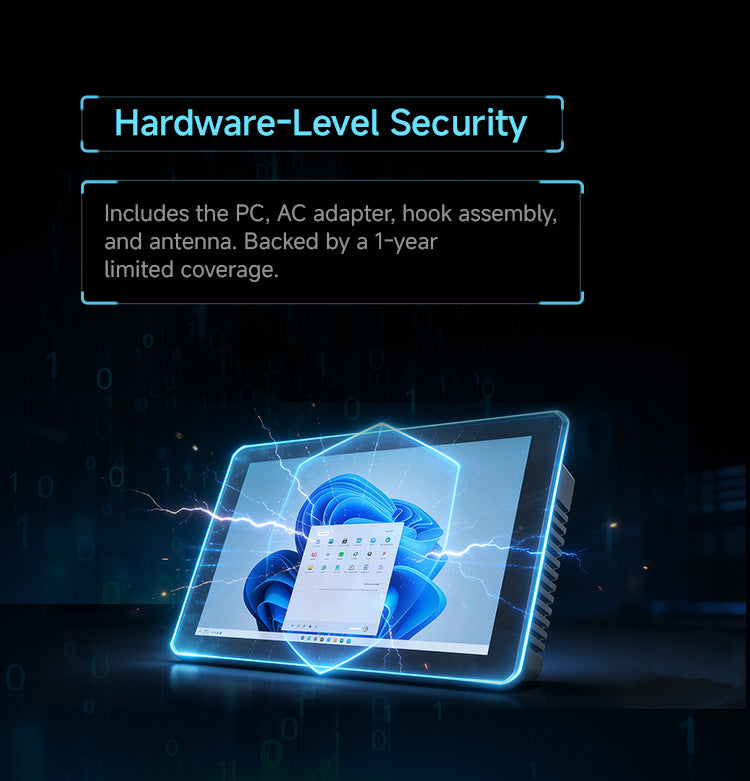 P15J industrial panel PC with hardware level protection