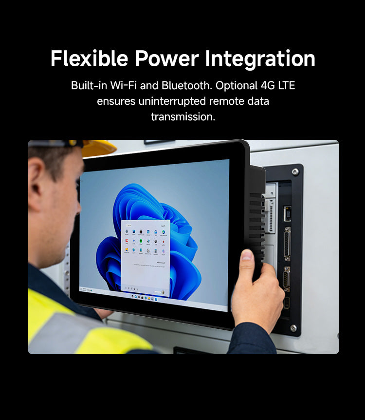 P15J industrial panel PC installation and power integration application